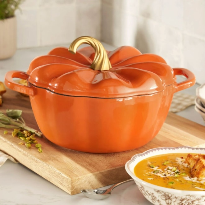 Walmart’s $37 Pumpkin Dutch Oven Looks Just Like the Expensive One